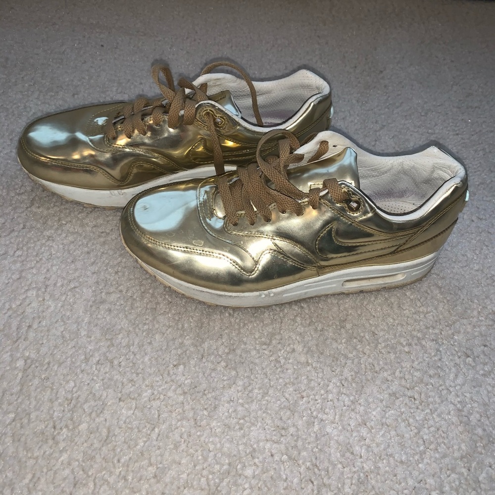 RARE Liquid Gold Nike Air Max Sneakers